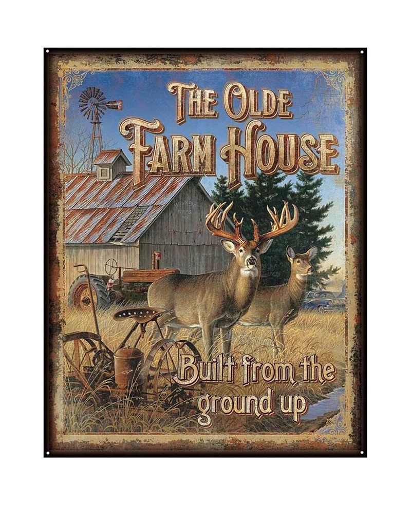 Tablica metalowa Olde Farm House 40 cm x 32 cm