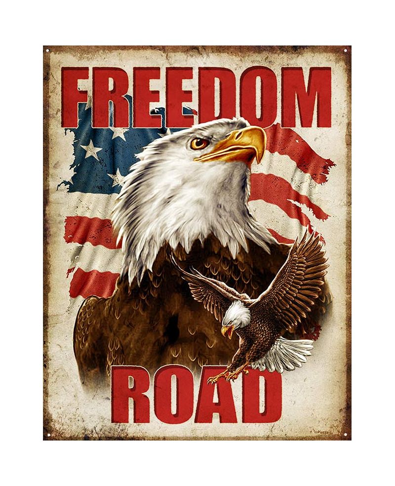 Tablica metalowa Freedom Road Eagle 40 cm x 32 cm