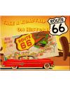 Tablica metalowa Route 66 Roadtrip 32 cm x 40 cm