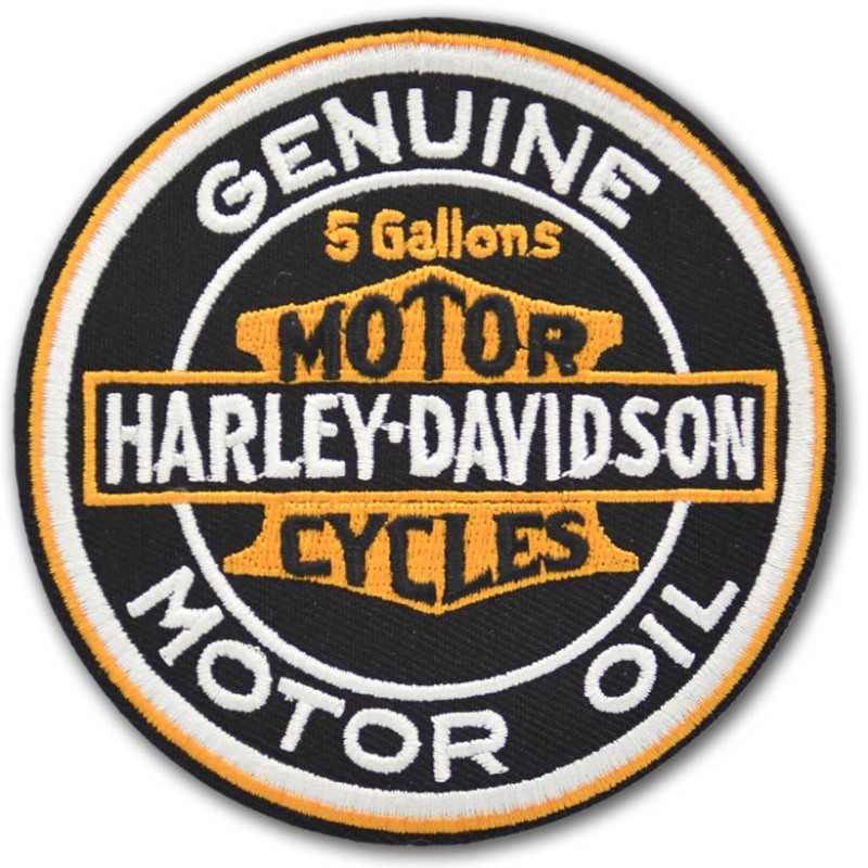 Naszywka Harley Davidson Motor Oil 9 cm