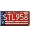 Tablica rejestracyjna USA Michigan 1976 Stars JSTL958