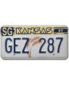 Tablica rejestracyjna USA Kansas 1989 Wheat GEZ 287