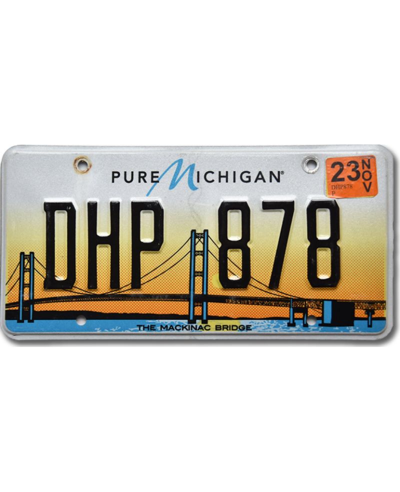 Americká SPZ Michigan Mackinac Bridge DHP 878