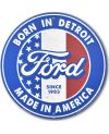 Tablica metalowa Ford Born in Detroit 30 cm