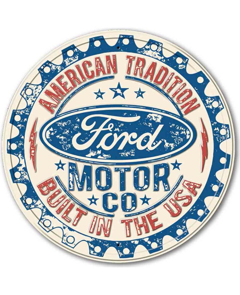 Plechová cedule Ford Motor Co. Tradition 30 cm