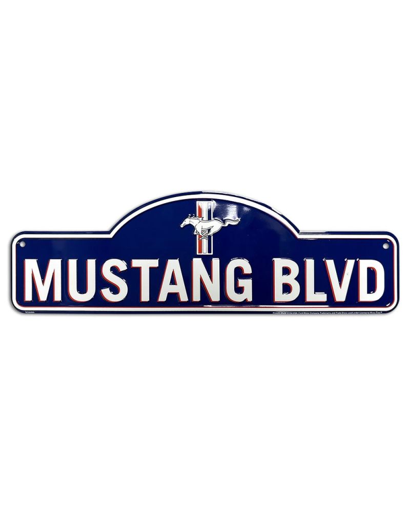 Tablica metalowa Ford Mustang BLVD Old Fashioned 46 cm x 14 cm