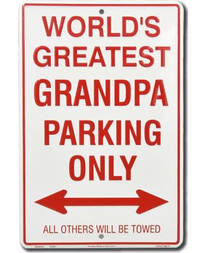 Tablica metalowa Grandpa Parking Only 30 cm x 20 cm