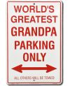 Tablica metalowa Grandpa Parking Only 30 cm x 20 cm