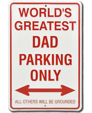 Tablica metalowa Greatest Dad Parking Only 30 cm x 20 cm