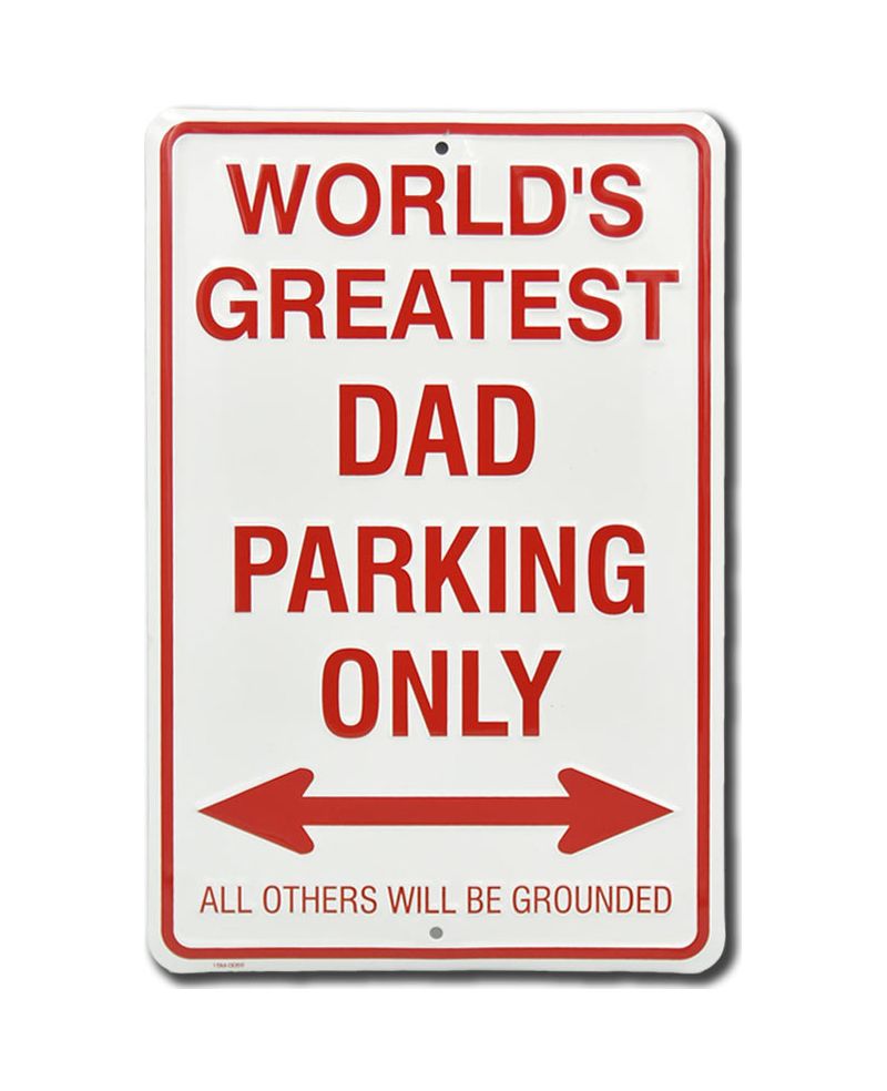 Plechová cedule Greatest Dad Parking Only 30 cm x 20 cm