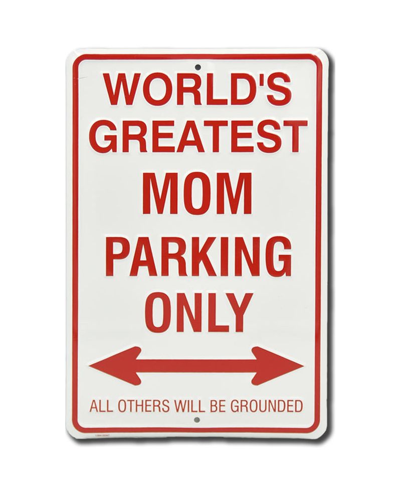 Plechová cedule Greatest Mom Parking Only 30 cm x 20 cm