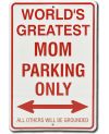 Tablica metalowa Greatest Mom Parking Only 30 cm x 20 cm