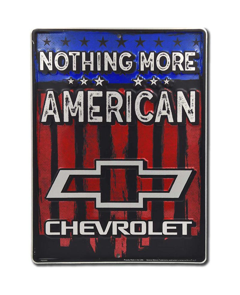 Tablica metalowa Chevrolet Nothing More 40 cm x 30 cm