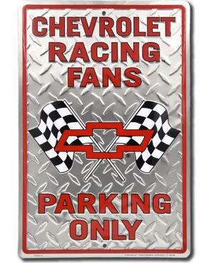 Tablica metalowa Chevrolet Racing Parking 45 cm x 30 cm