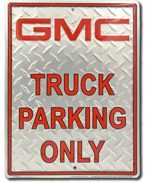 Tablica metalowa GMC Truck Parking 40 cm x 30 cm