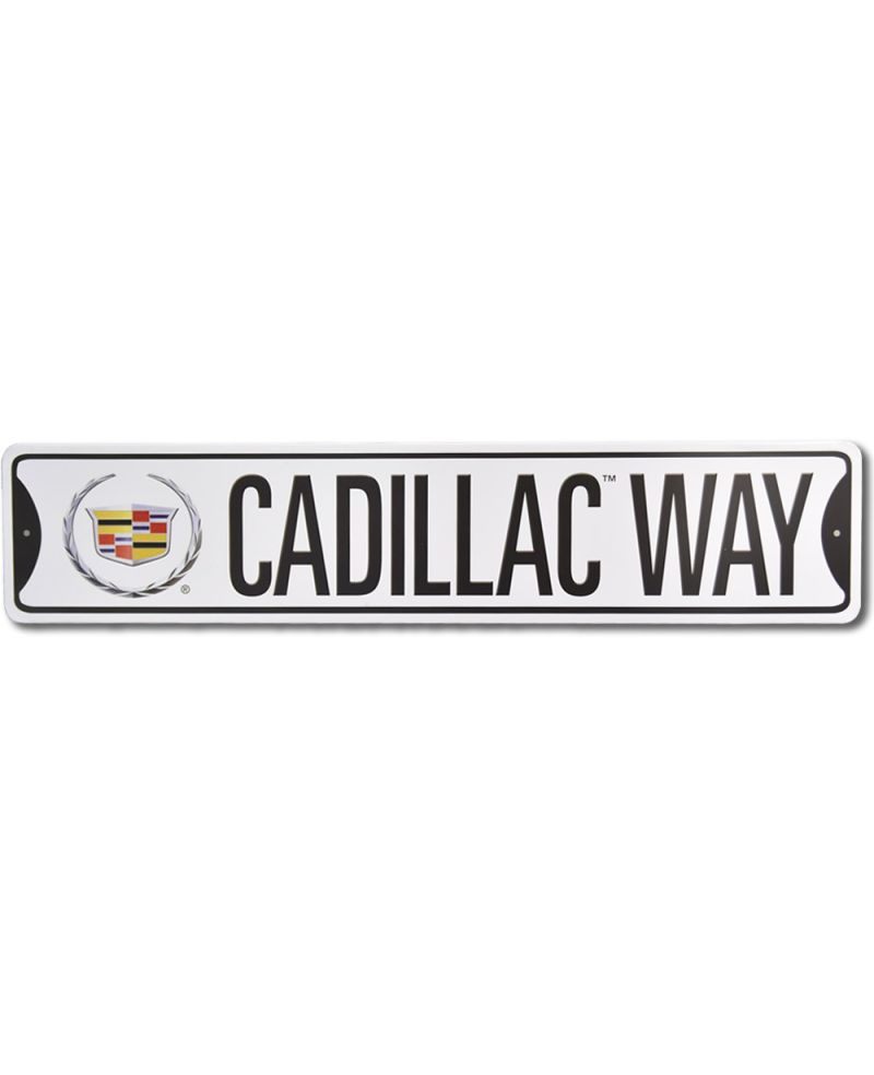 Plechová cedule Cadillac Way 60 cm x 13 cm