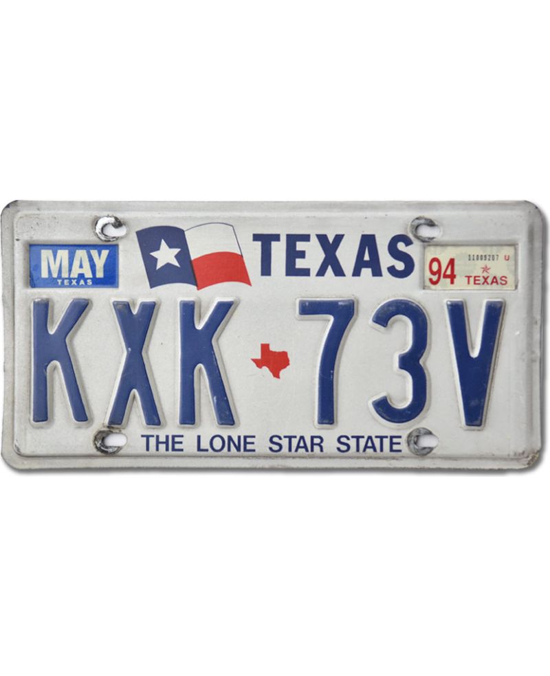 Tablica rejestracyjna USA Texas The Lone Star KXK 73V Tablica rejestracyjna USA Texas The Lone Star KXK 73V