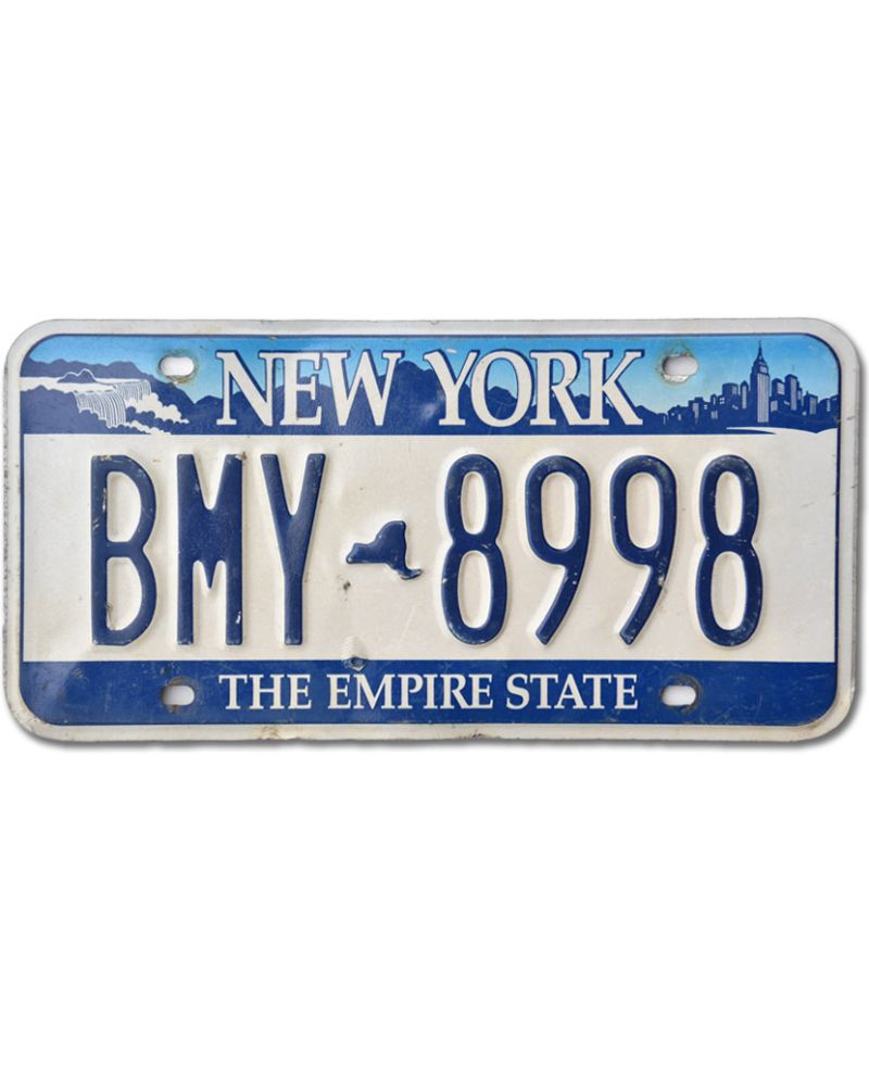 Tablica rejestracyjna USA New York The Empire State BMY-8998 Tablica rejestracyjna USA New York The Empire State BMY-8998
