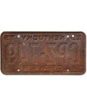Tablica rejestracyjna USA Kentucky Blue 1975 Graves CPZ-749
