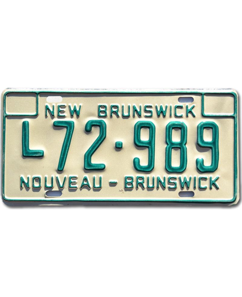 Kanadyjska tablica rejestracyjna New Brunswick L72-989 Kanadyjska tablica rejestracyjna New Brunswick L72-989